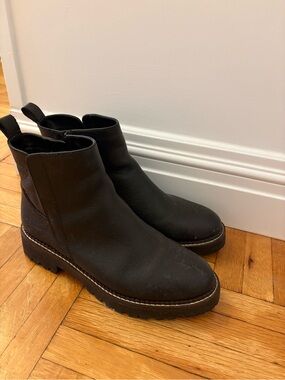 Nordstrom Women's Black Leather Chukka Boots